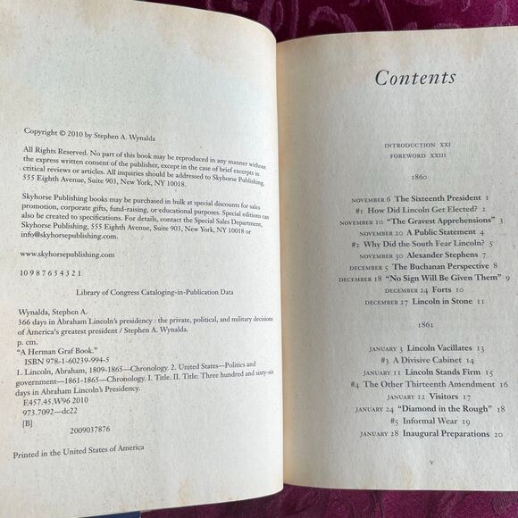 * 3 for $9 * 366 Days in Abraham Lincoln's Presidency: The Private, Political… - Picture 5 of 12